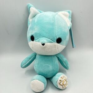 Bellzi Foxxi Light Blue White Fox Regular Size Plush Stuffed Plushie Animal Toy